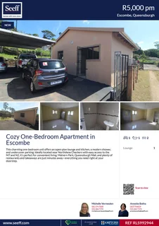 1-Bedroom freestanding flat for rent in Escombe - R5000