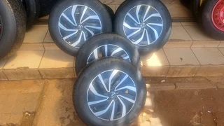 15-inch Polo mags and continental tires for sale. leave your whatsapp number interested