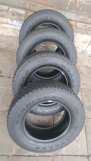 265/65R17 Good Year Wrangler All-Terrain tires for sale. leave your whatsapp number if interested.