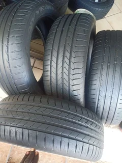 A set of 205 55 r16 run flat good year efficience tires for sale tires and rims for sale.