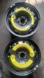 15 inch standard steel rims 4 Polo, 5x100 pcd. leave your whatsapp number if interested location.