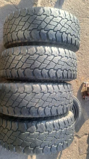 285/70R17 cooper discoverer tires with bakkie mags, leave your whatsapp number if interested.