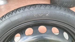 145/60R20, A7 and 125/70R19, A4 inche Audi spare wheel saver (biscuits tire). Leave your whatsapp #