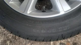  15-inch VW Polo mags with continental tires. Call/WhatsApp0️⃣7️⃣3️⃣3️⃣0️⃣7️⃣6️⃣1️⃣6️⃣5️⃣