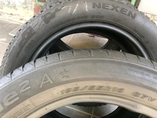  195/55R15 tires for sale. Call/WhatsApp.R350 each tire.