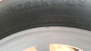  155/90R18 Mercedes GLC, GLE and GLA biscuits tire ( Spare Wheel saver).