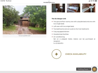Timeshare Self Catering 6-Sleeper Chalet at Mabalingwe Nature Reserve, Bela Bela/ Warmbaths District