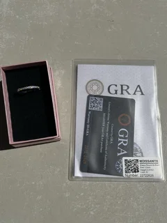 D-VVS 1 Moissanite Eternity Band ring