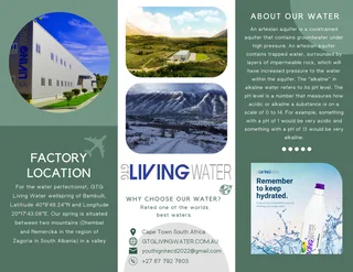 Gtg Living Water Sparkling and Still water from Albania Greece. Now in SA. Order now for next month.