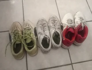 Golf club and cricket shoes