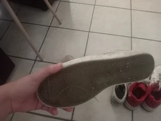 Golf club and cricket shoes