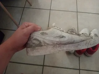 Golf club and cricket shoes