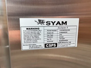 Syam Exclusive 8 Gas Braai