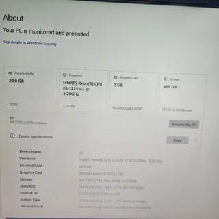 HP Z220 CMT Workstation 500GB | 20.0GB RAM | 2GB NVIDIA Quadro K2000
