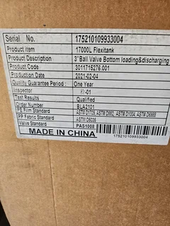 Flexitenk 17000 liters