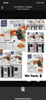 Smart watch and Earpods combo