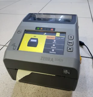 Zebra Zd621 Direct Thermal - Color Touch Lcd, 203 Dpi, Usb, Usb Host, Ethernet, Serial, Preowned