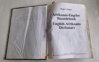 Afrikaans - English / English - Afrikaans Dictionary for sale: