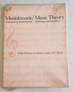 &#34;Musiekteorie / Music Theory&#34; - Instruction Book for Music Students for sale: