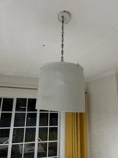 Hand made industrial roof hanging drum lamp for sale: