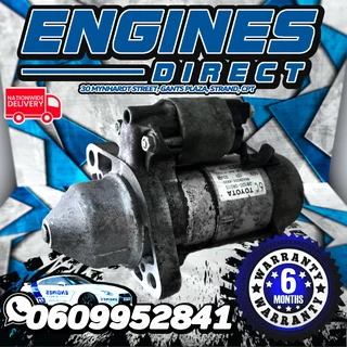 Toyota 2.0 D4D TDi Corolla and Auris 1AD-FTV Starter Motors Available at Engines Direct Strand