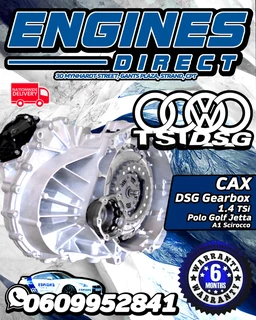VW Audi 1.4 TSi TFSi Mk6 Golf Jetta Tiguan Scirocco A1 and A3 CAX DSG Gearbox Available at Engines D