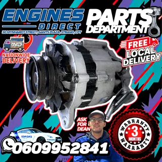 Hyundai H100 Bakkie 2.6 D D4BB Alternators Available at Engines Direct Parts Department