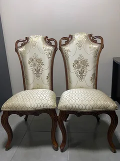 Elegant 6-Seater Genuine Wood Dining Set