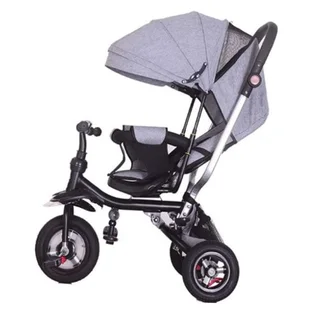 (Like New) Little Bambino Trendsetter 5 in 1 Canopy Kids Tricycle (Grey)