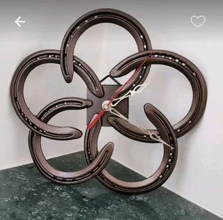 Unique horseshoe clock