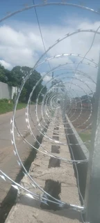 Razor wire fencing