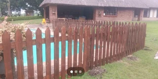 Picket fencing treated