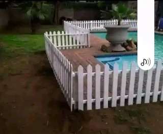 Picket fencing treated