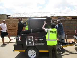 Wheelie Bin Cleaning Trailer