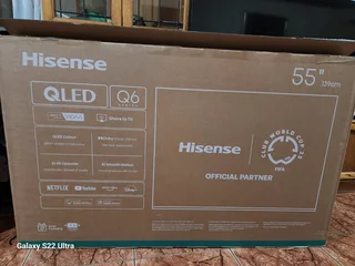 Brand new  2025 model Hisense 55 inch Q6Q QLED Smart 4k tv