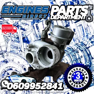 VW 1.9 TDi Mk5 Golf Jetta and Caddy BXE Turbo Charger Available at Engines Direct Parts Department