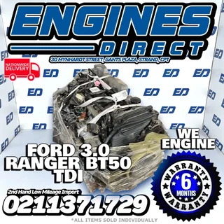 Ford 3.0 Ranger BT50 TDI We Engines  available at Engines Direct Helderberg