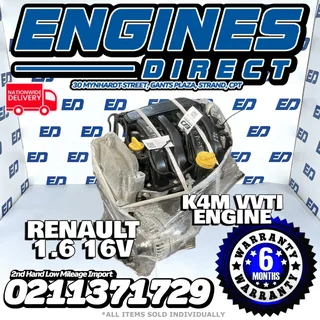 Renault 1.6 Megan Scenic Modus K4M-VVTI Engines  available at Engines Direct Helderberg
