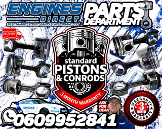 Standard Pistons and Conrods Available at Engines Direct Parts Department