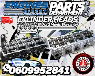 Complete Cylinder Heads With a 3 Month Warranty Available at Engines Direct Parts Department