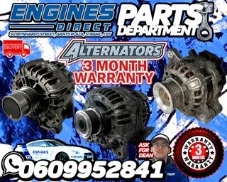 Original Alternators with a 3 Month Warranty Available at Engines Direct Parts Department