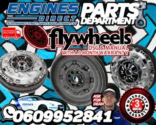 Manual and DSG Flywheels with a 3 month warranty Available at Engines Direct Parts Department