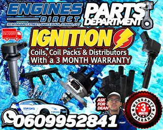 Coils Coil Packs and Distributors with a 3 month Warranty Available at Engines Direct Parts Departm