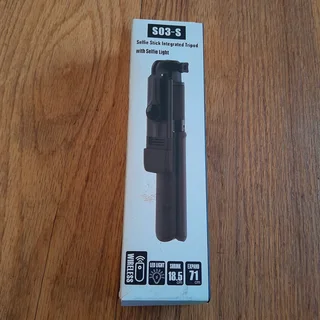 S03-S Selfie Stick Integrated Tripod with LED Light