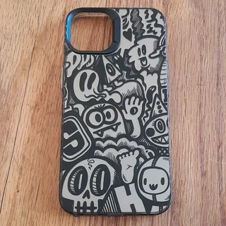 朗 Awesome Doodle Art Phone Case 朗 (Standard Size - Please Check Compatibility)