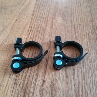  New! Black Quick Release Bike Seat Post Clamps 31.8mm (R60 each)