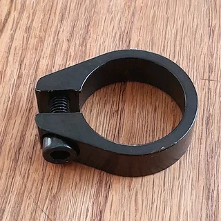  Single Bolt-On Bike Seat Post Clamp 31.8 mm (Black)
