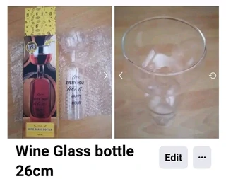 Wine Glass bottle 26cm