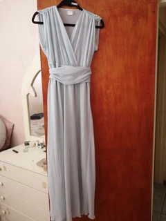 Dress chiffon blue size 32 alterable
