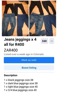 Jeans jeggings ladies woolworths x 4